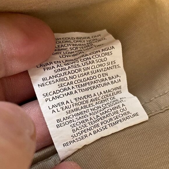 Wrangler Mens Long Sleeve Shirt XL Khaki Gorpcore Caped Vented Hunting Fishing - Picture 9 of 11